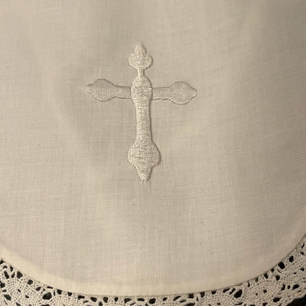 Linen Dedication, Christening, Baptismal Bib. Girls - Boys Newborn